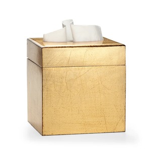 Porte-mouchoirs carré vintage de luxe en or vieilli pour la décoration de chambre à coucher – Distributeur de mouchoirs carré en feuille d'or métallique de qualité supérieure - Product Image 3