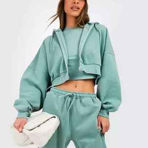 Ensemble d'été pour femme, t-shirt en coton respirant de couleur unie et pantalon à cordon de serrage, confortable pour un usage quotidien, très vendu - Product Image 5