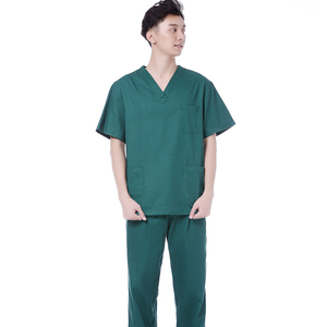 Hospital <b>Doctor</b> Men Scrubs Uniforms Wholesale Scrubs Polyester Uniform <b>Sets</b> - Product Image 4