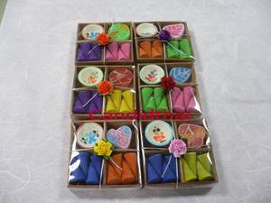 Ensemble de bougies et d'encens en cire de soja faits à la main pour la décoration de la maison, avec technique de moulage, fabriqué en Thaïlande - Product Image 6