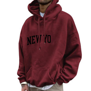 Sudadera con Capucha Personalizada para Hombre, Talla Grande, de Algodón y Felpa, Informal, Impermeable, Transpirable, Ecológica, Estilo Invernal - Product Image 4
