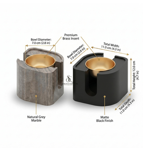 Luxury Wood & Metal Bakhoor <b>Burner</b> Set Two Tone Finish Modern Design Arabian Incense Holder For Home Decor Incense Use - Product Image 3