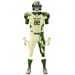 Teamwear Uniform High Quality Digital Printing Club American Football Uniform 100% Polyester Breathable Quick Dry Sublimated - Product Image 2