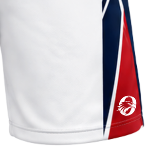Shorts de volley-ball blancs, rouges et bleus, uniforme d'équipe athlétique, bas de tenue pour les entraînements et les matchs, vêtements de sport légers pour le volley-ball - Product Image 4