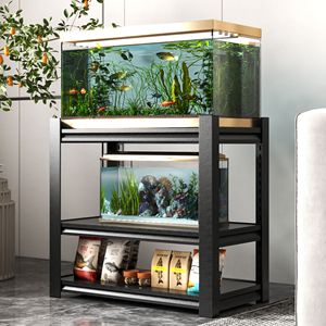 Support d'aquarium en métal robuste de 20 à 30 gallons, 34'' de largeur x 18'' de profondeur x 31'' de hauteur, support réglable pour aquarium et terrarium, accessoire d'aquarium - Product Image 1