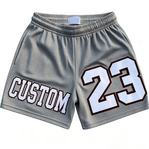 Oem Logo <b>Men</b> Gym <b>Shorts</b> Custom Logo Waistband Sports Running <b>Shorts</b> <b>Compression</b> Quick Dry Workout Basketball Mesh <b>Shorts</b> - Product Image 3