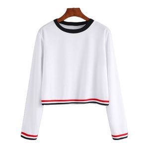 Sweat-shirt pour femme au design minimaliste, uni, teint, manches longues, col rond, coupe confortable, à porter tous les jours, essentiel pour la mode d'automne, pull - Product Image 1