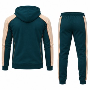<b>Men</b>’s Athletic Tracksuit Set with Full Zip Jacket and Tapered <b>Joggers</b> for Training Travel and Teamwear - Product Image 4