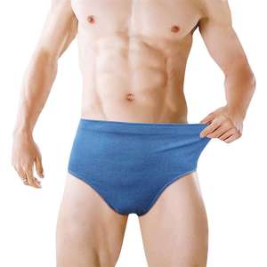 กางเกงในชายแบบจีสตริงผ้าใยไผ่เนื้อนุ่มสบาย แต่งลูกไม้เซ็กซี่ ช่วยยกกระชับ ระบายอากาศได้ดี มีโลโก้  แบบคลาสสิก - Product Image 1