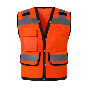 Modern Construction Breathable Safety Wear Men Hi Vis <b>Working</b> Vest Bright Fabric Comfortable Fit <b>Waterproof</b> Reliable Protection - Product Image 1