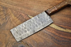Couteau Viking en acier Damas, couteau Viking forgé à la main sur mesure pour trancher les aliments, couteau Damas fait main pour la cuisine - Product Image 4
