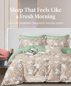 Juego de Sábanas de Algodón Suave Tamaño King con Sábana Plana, Sábana Ajustable y 2 Fundas de Almohada - Product Image 2