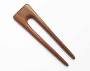กิ๊บติดผมไม้รูปตัวยู ทำด้วยมือจากไม้จันทน์ สำหรับผู้หญิง - Product Image 5