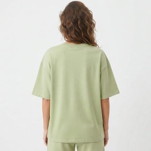 Summer Logo Women's Comfortable Casual Oversized T-Shirt Shorts Multiple Color Street Wear Cotton <b>Twin</b> <b>Set</b> For Casual Wear - Product Image 5