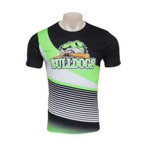 Diseño personalizado de fanático del fútbol americano Jersey Bull Dog Diseño impreso 100% Poliéster Transferencia de calor Impreso Verano Absorbe la humedad - Product Image 2