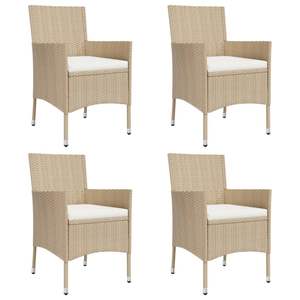 Juego de 4 Muebles de Jardín para Comedor en Color Beige - Product Image 4