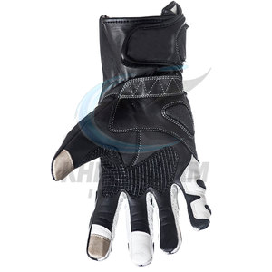 <b>Touch</b> Screen Leather Motorbike Racing <b>Gloves</b> with Full Finger Design Non-Slip & Breathable for Outdoor Use - Product Image 2
