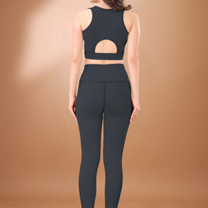Training High Quality Sports <b>Bra</b> High Waist Leggings Suit Long Sleeve Workout Wear Gym Sportswear Women Fitness Clothes Yoga Set - Product Image 3