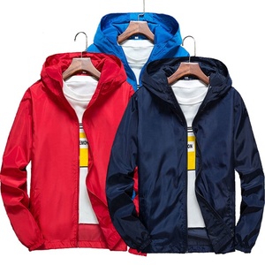 High Quality Windbreaker Red Blue Customized Windbreaker <b>Jacket</b> Fashion Clothing Windbreaker <b>Jacket</b> AntiUv Lightweight Polyester - Product Image 1