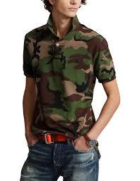 Polo camouflage pour homme à poche plaquée surdimensionnée, tricoté, anti-plis, imprimé - Product Image 2