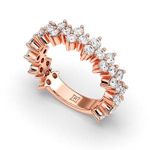 Anillo de Diamante Cultivado en Laboratorio, Corte Brillante Redondo, de Lujo, Oro 14K, 10K, 18K, Anillo de Compromiso, Aniversario, Joyería Fina, Regalo para Mujeres y Niñas - Product Image 5