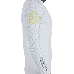 Long Sleeve Compression Rash Guard with Metallic Graphics - Professional Performance Gear for MMA, BJJ, and Grappling - Product Image 4