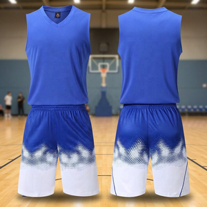 Uniformes y Camisetas de Baloncesto Sublimadas Personalizadas al Por Mayor, 100% Poliéster, Cuello en V, Sin Mangas, Para Todas las Temporadas - Product Image 3