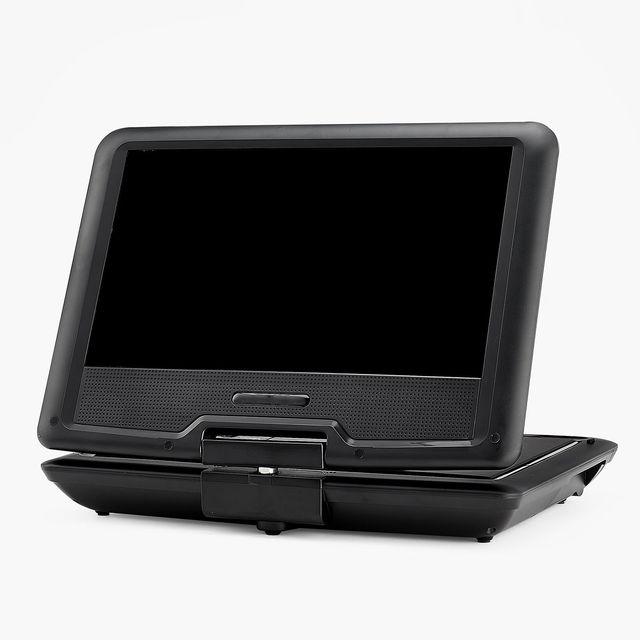 "10.1" Inch HD Portable for DVD Player with Swivel Display 4-Hour Rechargeable Battery Dual Speakers Sync TV CD/VCD