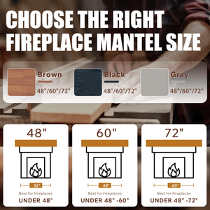 Mensola Galleggiante in Legno Rustico da 60 Pollici, Decorazione da Parete per Casa e Caminetto - Product Image 3