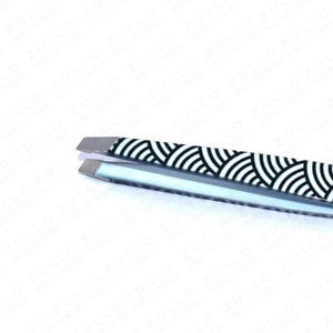 Pinzas para Cejas de Acero Inoxidable con Punta Inclinada y Diseño de Zebra, Herramienta de Belleza para Depilación y Recorte de Vello - Product Image 6