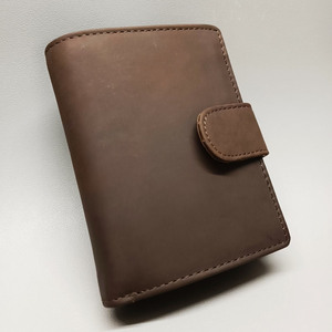 OEM High Quality Genuine Leather Tri Fold <b>Wallet</b> Custom Logo <b>Men</b> Real Cowhide Credit <b>Card</b> <b>Holder</b> Pocket Purse LTW-0108 - Product Image 4