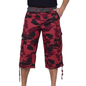 Custom Printed Logo Men's French Terry Cotton <b>3</b>/<b>4</b> Sweat <b>Shorts</b> Oversized Baggy Casual Summer Streetwear Sweat Long Capris <b>Shorts</b> - Product Image 5