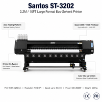 Impresora Eco-Solvente de Formato Grande de 10 pies (3.2M) I3200 de 4 Colores para Impresión de Vinilo, Pancartas Flexibles y Adhesivos para Publicidad Exterior, con Certificación CE y FCC