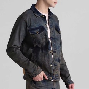 Custom Color And Size Pakistan Made <b>Men</b> <b>Denim</b> <b>Jacket</b> Printed Design Embossed Look <b>Men</b> <b>Denim</b> <b>Jacket</b> - Product Image 3