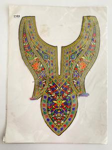 High Quality Custom <b>Sew</b>-<b>On</b> 3D Flower Lace Applique <b>Patch</b> with Bead Decoration Neck Collar Decorated COL-8 - Product Image 3