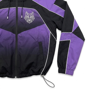 Conjunto de 2 Piezas de Chaqueta Cortavientos Holgada y Transpirable para Hombre, Ligera, con Capucha, Informal, Lisa, 100% Nailon - Product Image 5