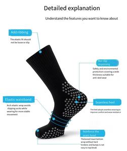Chaussettes de sport d'hiver en coton personnalisables de haute qualité, légères, à séchage rapide, écologiques, respirantes, doublure confortable et lisse - Product Image 5