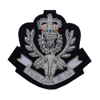 Insignias de Solapa Bordadas a Mano de Primera Calidad con Tela de Lona, Colores y Logotipos Personalizados para Oficiales