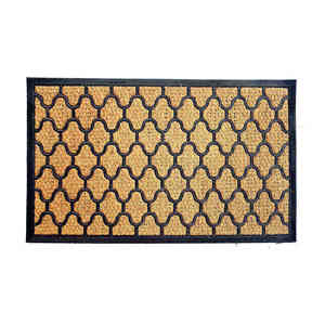 Tapis en fibre de coco à dos en caoutchouc, lavables, motif puzzle, pour usage extérieur, hôtelier et domestique - Product Image 2