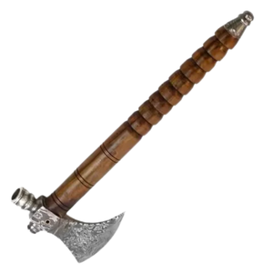 Hacha Tomahawk de Acero al Carbono OEM Personalizada, Mango de Madera de Palisandro, Herramienta Táctica de Caza y Supervivencia, 300 mm, 1 Año de Garantía - Product Image 4