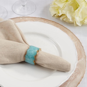 The Handmade Collection Modern Luxury Minimalist Resin Napkin Rings-Durable Eco-Friendly Sustainable Tableware - Product Image 3