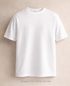 เสื้อยืดแขนสั้นผู้ชาย ผ้าเทอร์รี่รักษ์โลก ทรงปกติ ระบายอากาศได้ดี ผลิตจากโพลีเอสเตอร์/คอตตอน ผ่านการซักแล้ว ดีไซน์เรียบ ปักลายได้ - Product Image 1