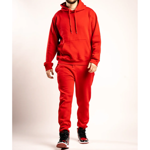 ชุดวอร์มฤดูหนาวแบบพิมพ์ลายเองสำหรับทุกเพศ รุ่นพรีเมียม หนานุ่ม ยี่ห้อเรดฟอร์จ เสื้อฮู้ดดี้และกางเกงจ็อกเกอร์ ผลิตโดยโรงงาน OEM ขายส่งเสื้อผ้าสตรีทแวร์ - Product Image 1