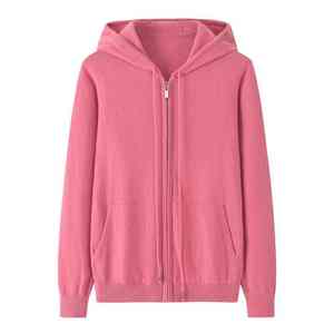 Sudadera con Capucha de Cachemira Personalizada con Logotipo, Otoño Invierno, Sudadera con Capucha de Cachemira 100% de Lujo con Cierre - Product Image 4