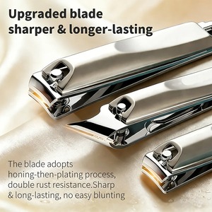 BA 5/10 Piezas Kit Profesional Premium para el Cuidado de las Uñas, Cortaúñas con Abertura de Mandíbula Ancha, Tijeras para Cutículas de Acero Inoxidable, Estuche de Viaje Completo - Product Image 3