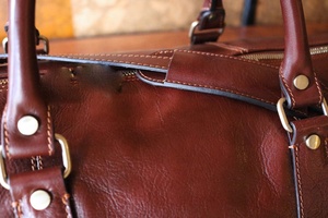Unique Design Portable Light Weight Genuine Leather Vintage Weekender Travel Duffel Bag Professional Logo Multi-function High - Product Image 2