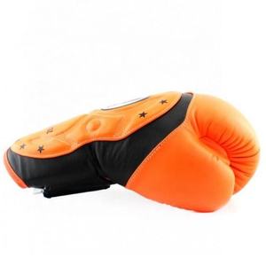Gants de boxe jumeaux très demandés, personnalisés, 100% cuir véritable, fermeture auto-agrippante antidérapante, pour Muay Thai, Sanda et arts martiaux - Product Image 6