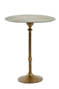 Table d'appoint en métal inspirée des bijoux, apportant une touche glamour à la chambre, au salon et à l'entrée. - Product Image 4