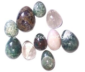 Artesanías de piedra semipreciosa, huevos de piedras preciosas curativas, piedras preciosas curativas, huevos de ágata de árbol indio, artesanía de piedra curativa reiki - Product Image 5