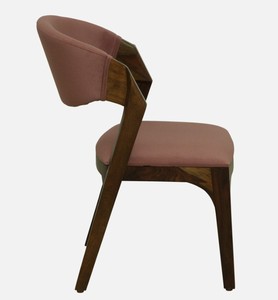 Modern Solid Wood <b>Dining</b> <b>Chair</b> Upholstered Suede Leather Seat Back Midcentury Design for Home <b>Dining</b> Use - Product Image 4
